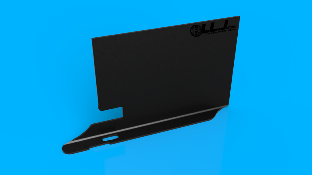 GMC Sierra Amp Rack pickup 28" 20192024 — LLJ Customs Car Audio