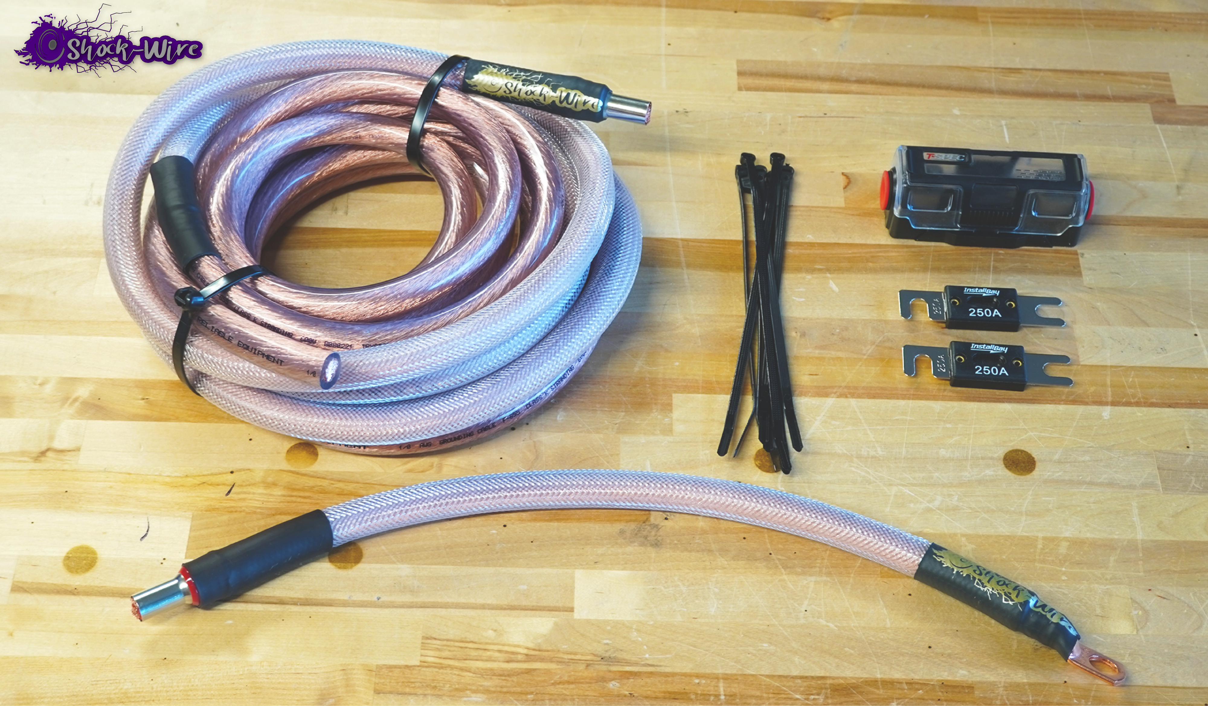 Thunder wire 1/0 AWG 22' Power Kit