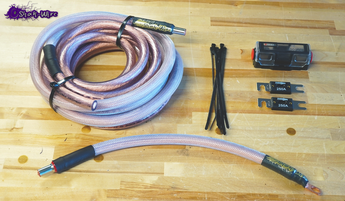 Thunder wire 1/0 AWG 22' Power Kit — LLJ Customs Car Audio Fabrication